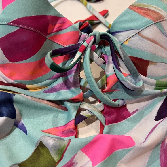 Mara Hoffman Lattice Underwire One Piece Swimsuit - Picture 6 of 9